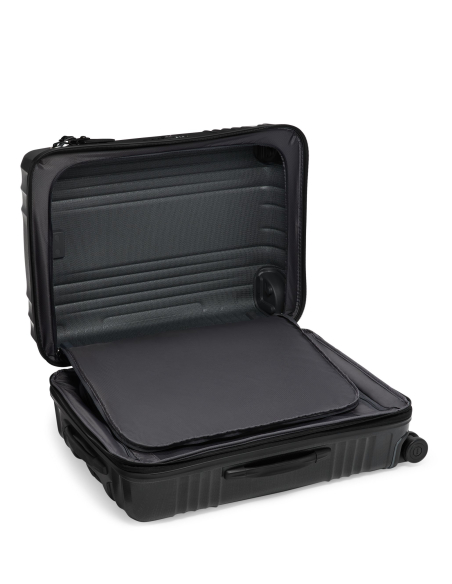 Valise soute extensible TUMI Latitude 66 cm Carbon Black, intérieur ouvert, panneau de séparation fermé