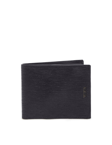 Portefeuille TUMI Nassau 5 cartes en cuir embossé Black Embossed, référence 152356-T527