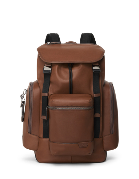 Sac à dos TUMI Harrison Griffen en cuir Cognac, référence 156513-1221