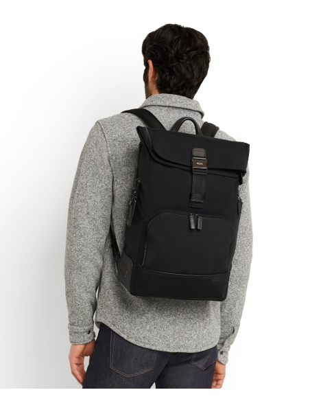 TUMI Harrison Osborn Noir : sac à rabat porté sur le dos