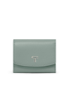 Portefeuille compact à rabat en cuir TUMI Belden Thyme, référence 159112-A639