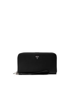 Portefeuille de voyage en cuir TUMI Belden Black/Gunmetal, référence 156540-T522