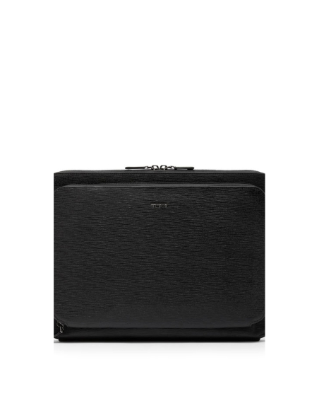 Porte-documents ordinateur 14 pouces TUMI Nassau en cuir Black Embossed, référence 146524-T527