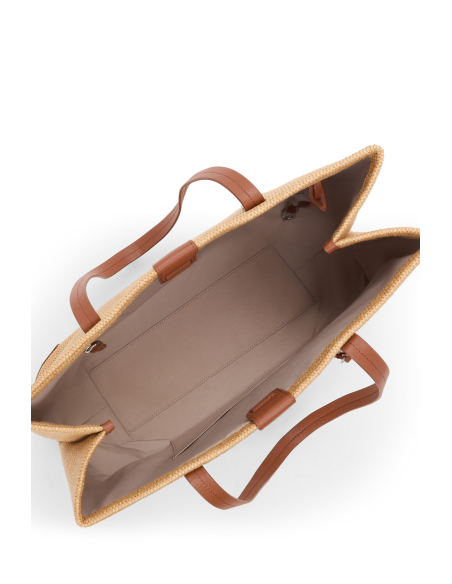 Cabas Milos tressé TUMI Olas Natural, poche intérieure zippée et rangements