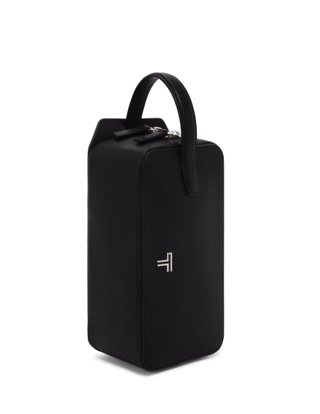 Pochette Stephano TUMI Turin Black, position verticale avec poignée latérale