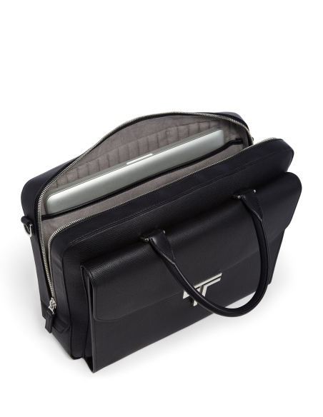 Porte-documents Vincenzo TUMI Turin Black, compartiment principal avec ordinateur