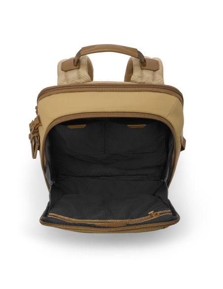 Sac à dos Dynamic TUMI Alpha Bravo Khaki, compartiment principal ouvert