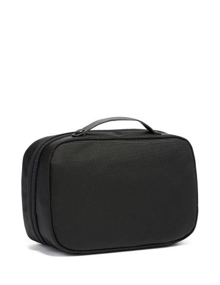 Trousse de toilette Split TUMI Alpha 3 Black, vue arrière et poignée de portage