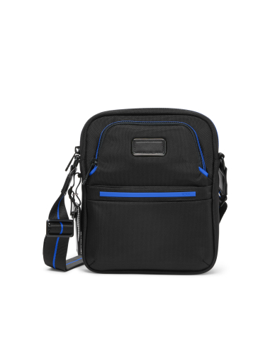 Sac bandoulière Medium TUMI Alpha Black/Ultra Blue, référence 158974-A873