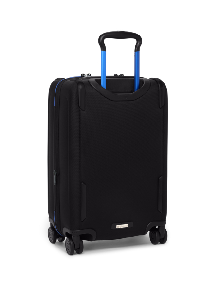 Valise cabine extensible 55 cm TUMI Alpha Black/Ultra Blue, vue arrière avec poignée télescopique