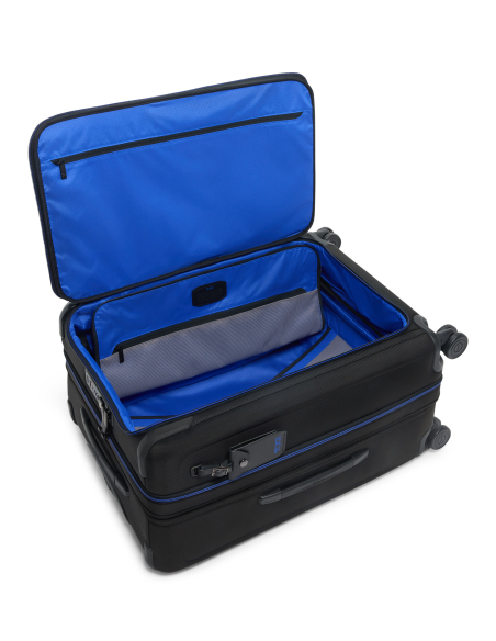 Valise soute extensible 66 cm TUMI Alpha Black/Ultra Blue, intérieur et dispositif extension à leviers