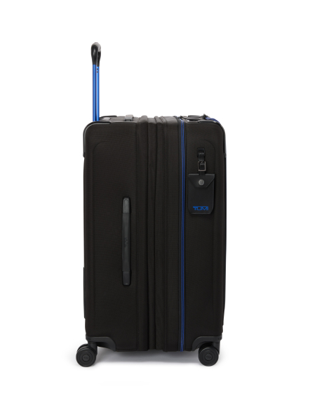 Valise soute extensible 66 cm TUMI Alpha Black/Ultra Blue, vue latérale avec pieds de protection