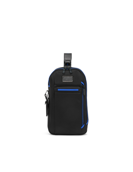 Sac monobretelle 32 cm TUMI Alpha Black/Ultra Blue, référence 158977-A873