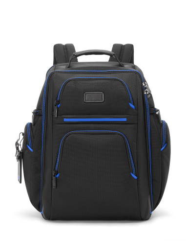 Sac à dos Brief Pack 15 pouces TUMI Alpha Black/Ultra Blue, référence 158959-A873