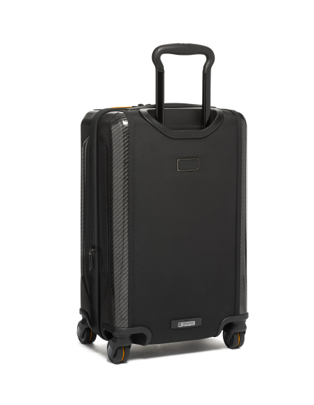 Valise cabine Aero 56 cm à panneaux moulés TUMI McLaren Black, vue arrière et poignée télescopique