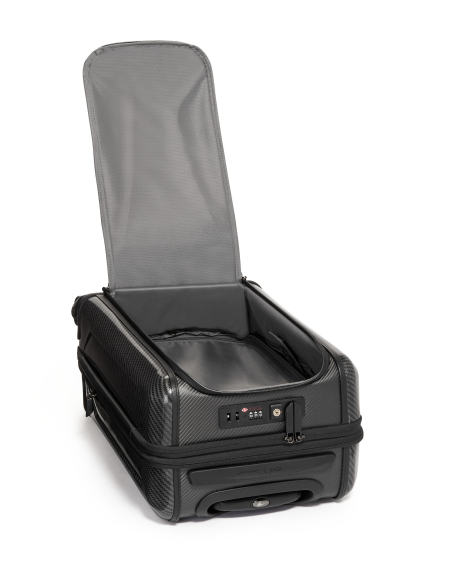 Valise cabine Aero 56 cm carbone TUMI McLaren Carbon, accès frontal ouvert