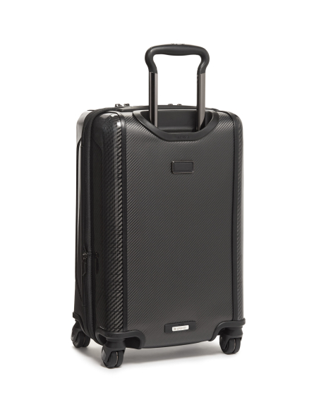 Valise cabine Aero 56 cm carbone TUMI McLaren Carbon, vue arrière et poignée télescopique