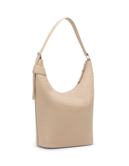 Sac hobo Evora en cuir TUMI Voyageur Oat, vue arrière du sac
