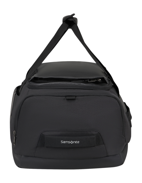Sac de voyage Samsonite Armox S Noir, vue de côté avec sangle de portage