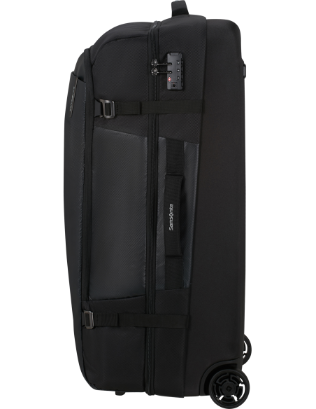 Sac de voyage Samsonite Armox 79 cm Noir, profil avec poignée latérale et roue