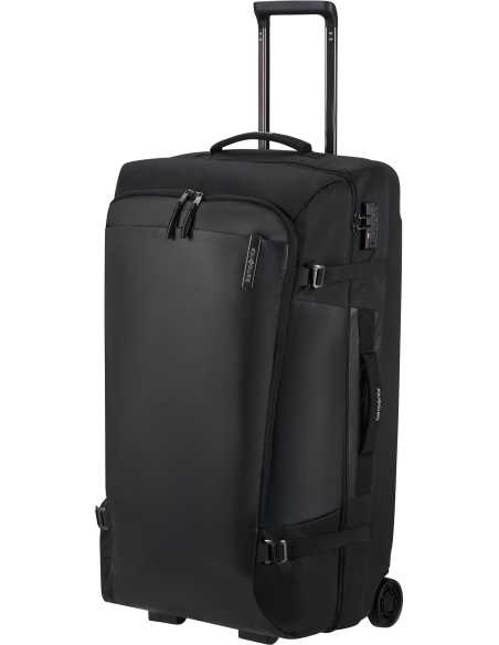 Sac de voyage Samsonite Armox 79 cm Noir, poignée télescopique déployée