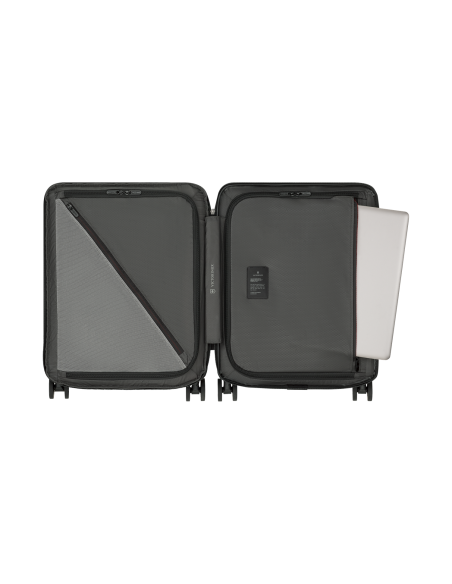 Victorinox Airox Advanced 55 cm Taupe Brown, intérieur ouvert avec poche ordinateur