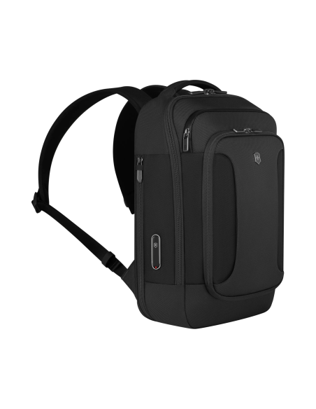 Vue de trois quarts du sac à dos – Werks Traveler 7.0 Noir