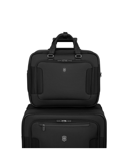 Pilot case placé sur une valise – Werks Traveler 7.0 Noir