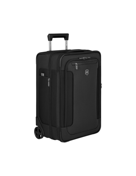 Valise vue de trois quarts côté gauche – Werks Traveler 7.0 Noir