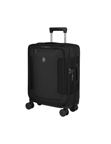 Valise vue de trois quarts côté droit – Werks Traveler 7.0 Noir