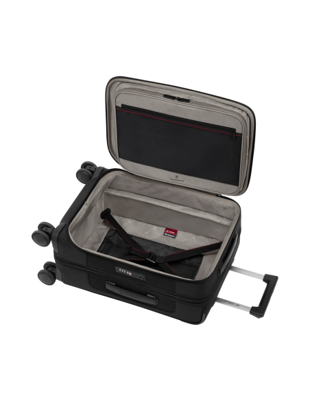 Valise ouverte et sangles de maintien – Werks Traveler 7.0 Noir
