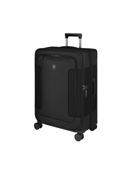 Valise vue de trois quarts côté droit – Werks Traveler 7.0 Noir