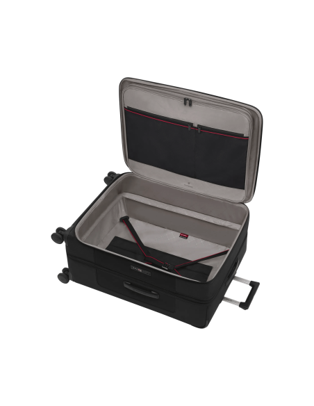 Valise ouverte et sangles de maintien – Werks Traveler 7.0 Noir