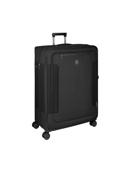 Valise vue de trois quarts côté gauche – Werks Traveler 7.0 Noir