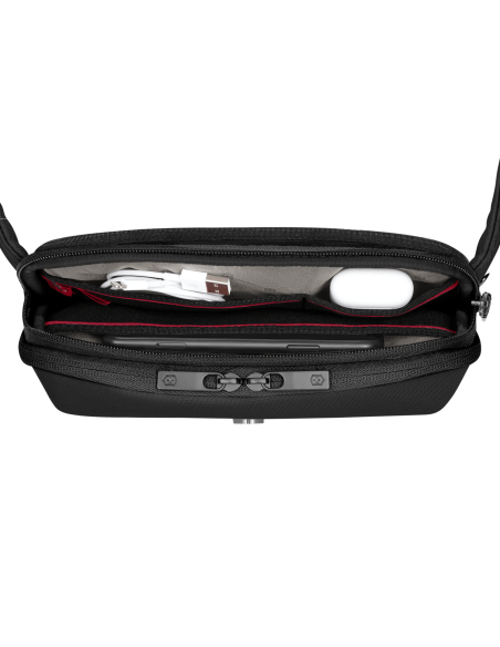 Petits accessoires rangés dans les poches intérieures – Victorinox Altmont Modern Noir