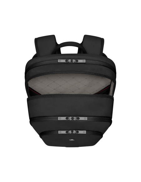 Compartiment central ouvert du Deluxe – Victorinox Altmont Modern Noir