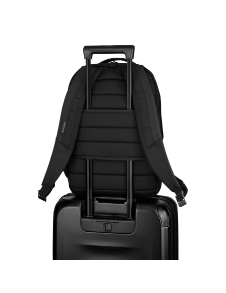 Victorinox Altmont Professional Compact Noir, passant arrière sur une poignée de valise
