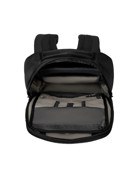 Victorinox Altmont Professional City Noir, compartiment principal et rangements ouverts