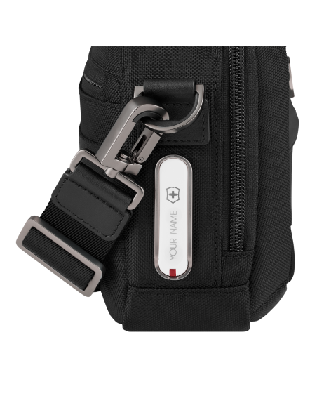 Sac à bandoulière compact Victorinox Mythic 17 cm Noir – attache et réglage de la bandoulière
