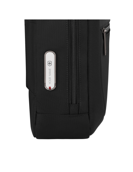 Serviette compacte Victorinox Mythic 14 pouces Noir – détail du côté