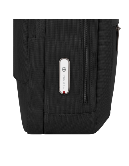 Serviette Deluxe Victorinox Mythic 15,6 pouces Noir – détail du côté
