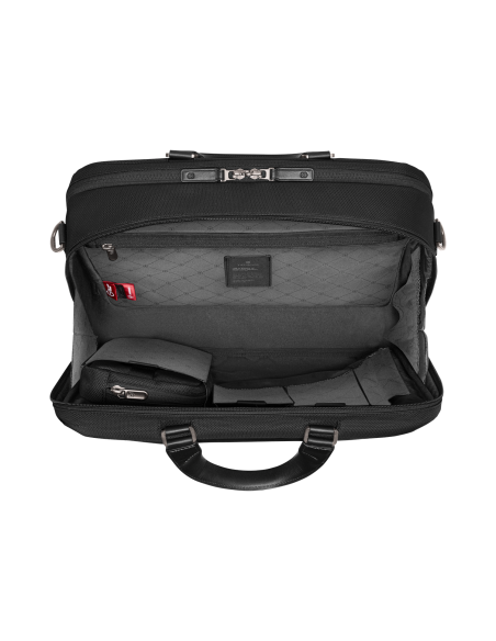 Serviette Deluxe Victorinox Mythic 15,6 pouces Noir – organisateur intérieur ouvert