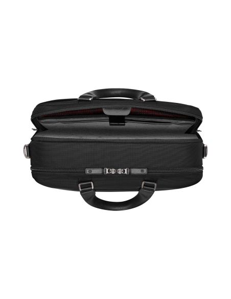 Serviette Deluxe Victorinox Mythic 15,6 pouces Noir – compartiment informatique ouvert