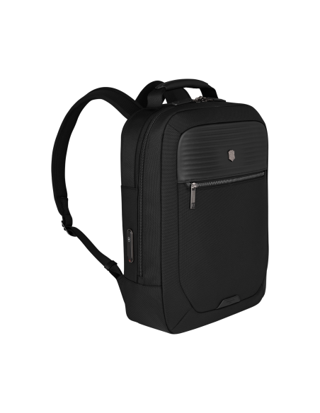 Sac à dos compact Victorinox Mythic 14 pouces Noir – vue de trois quarts
