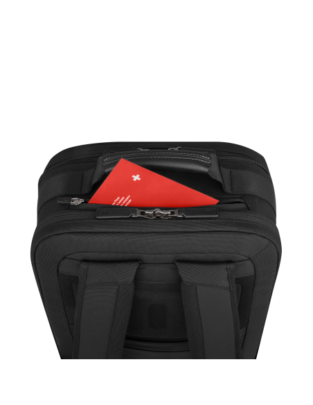 Sac à dos Deluxe Victorinox Mythic 15,6 pouces Noir – poche supérieure avec passeport