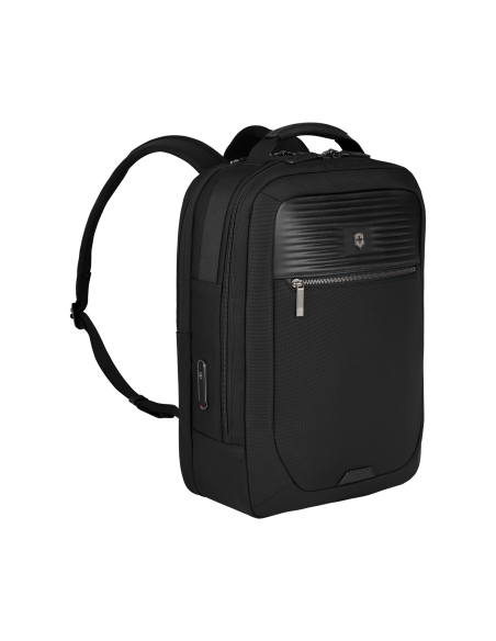 Sac à dos Deluxe Victorinox Mythic 15,6 pouces Noir – vue de trois quarts