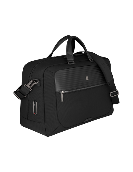 Sac de voyage Weekender Victorinox Mythic 33 cm Noir – vue de trois quarts avec bandoulière