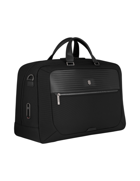 Sac de voyage Weekender Victorinox Mythic 33 cm Noir – vue de trois quarts sans bandoulière