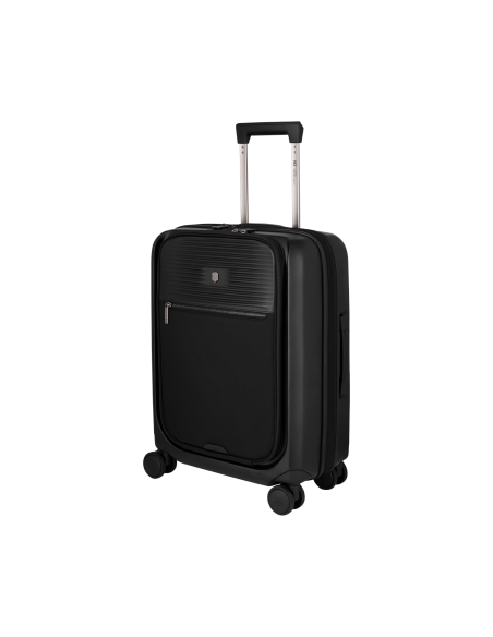 Valise cabine Global Victorinox Mythic 4 roues extensible 55 cm Noir – vue de trois quarts