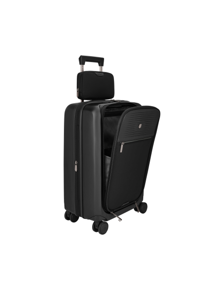 Valise cabine Global Victorinox Mythic 4 roues extensible 55 cm Noir – poche avant ouverte